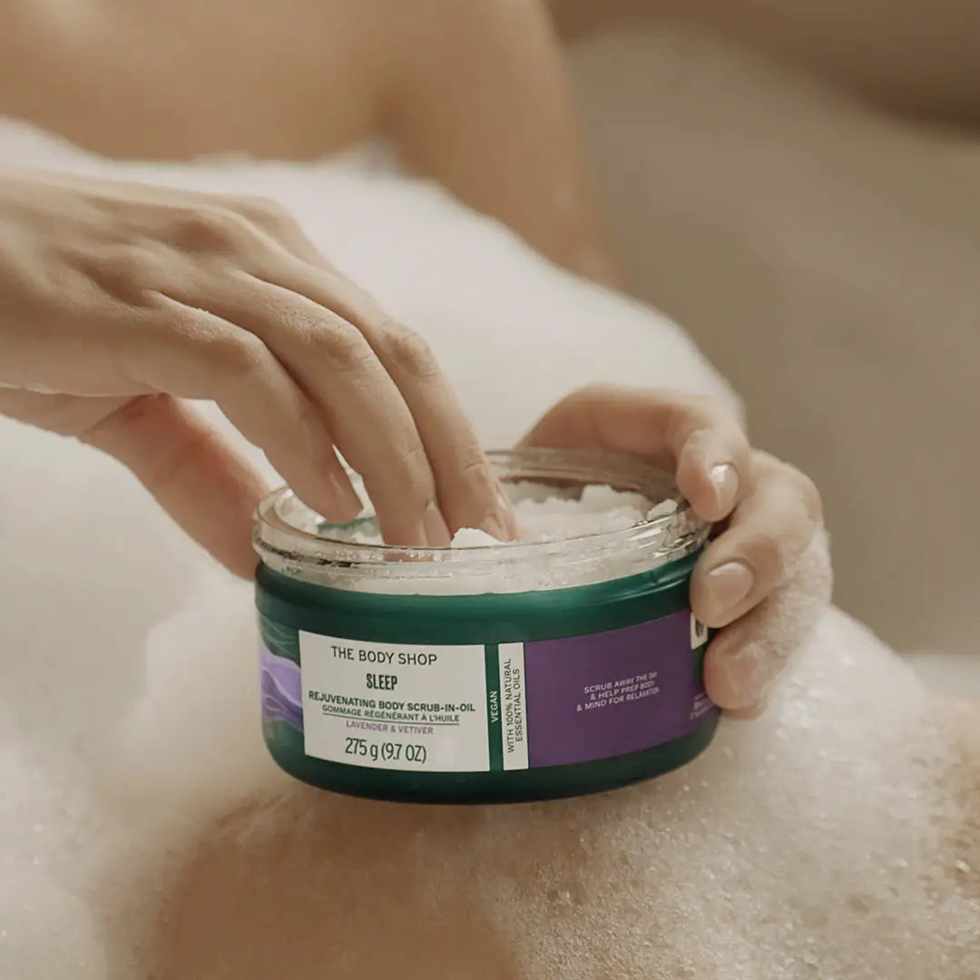 Producto Exfoliante en Aceite Sleep para una experiencia relajante y renovadora