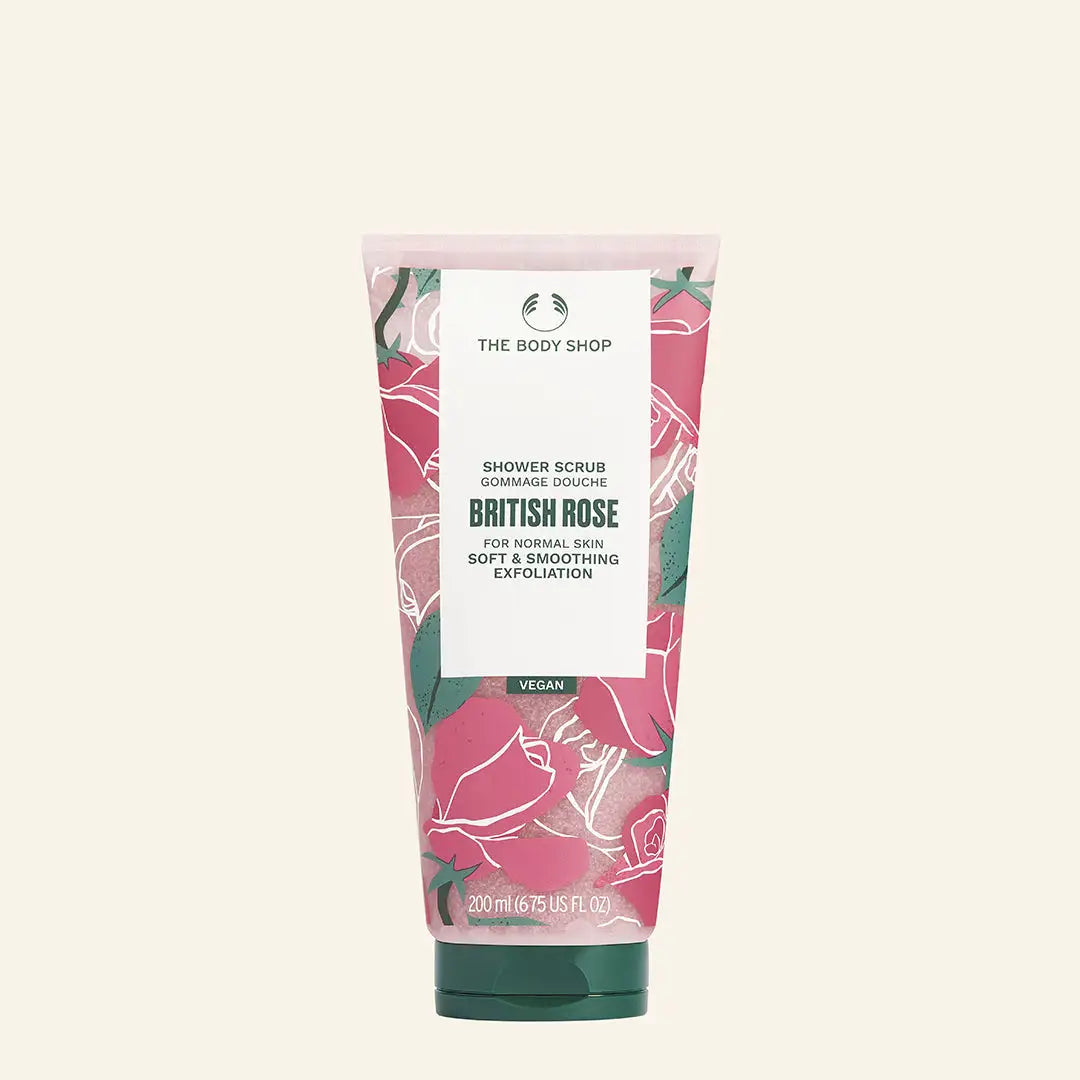Exfoliante de British Rose 200 ml para una piel suave y radiante