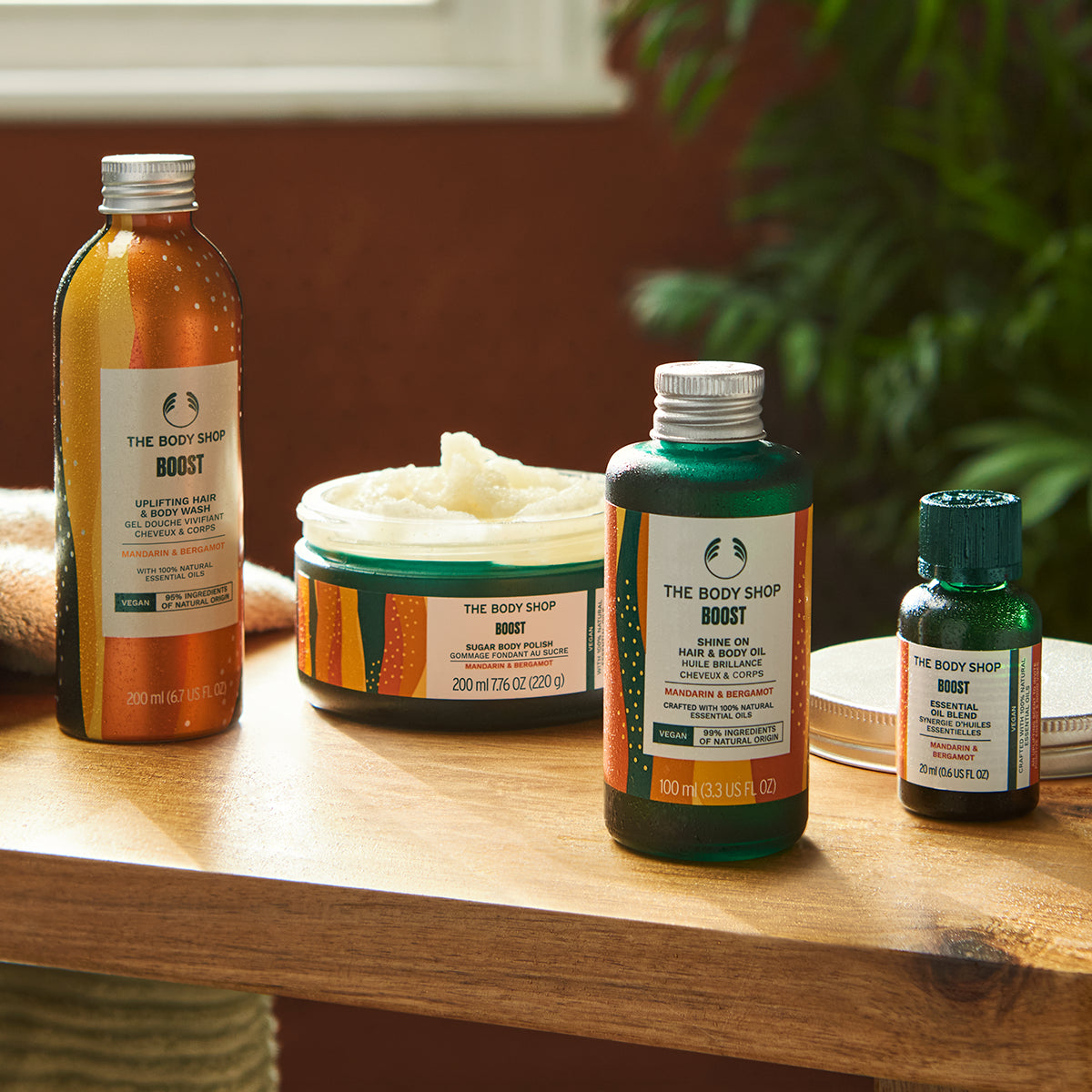 Producto de cuidado personal con fragancia cítrica de naranja y limón