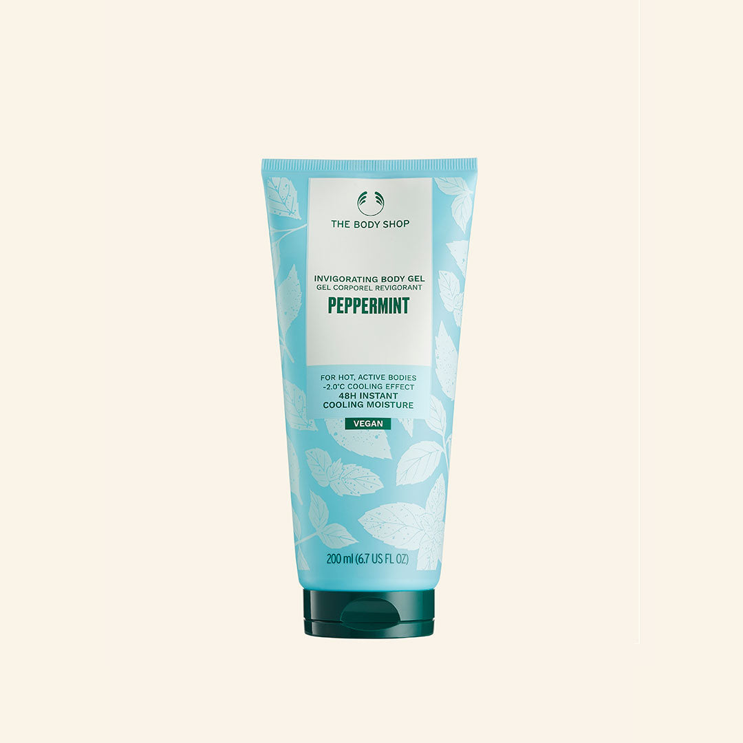 Imagen del Gel Corporal Tonificante de Menta con espuma rica, textura refrescante, aroma a menta y ingredientes naturales, ideal para piel limpia, hidratada y sensación de frescura duradera