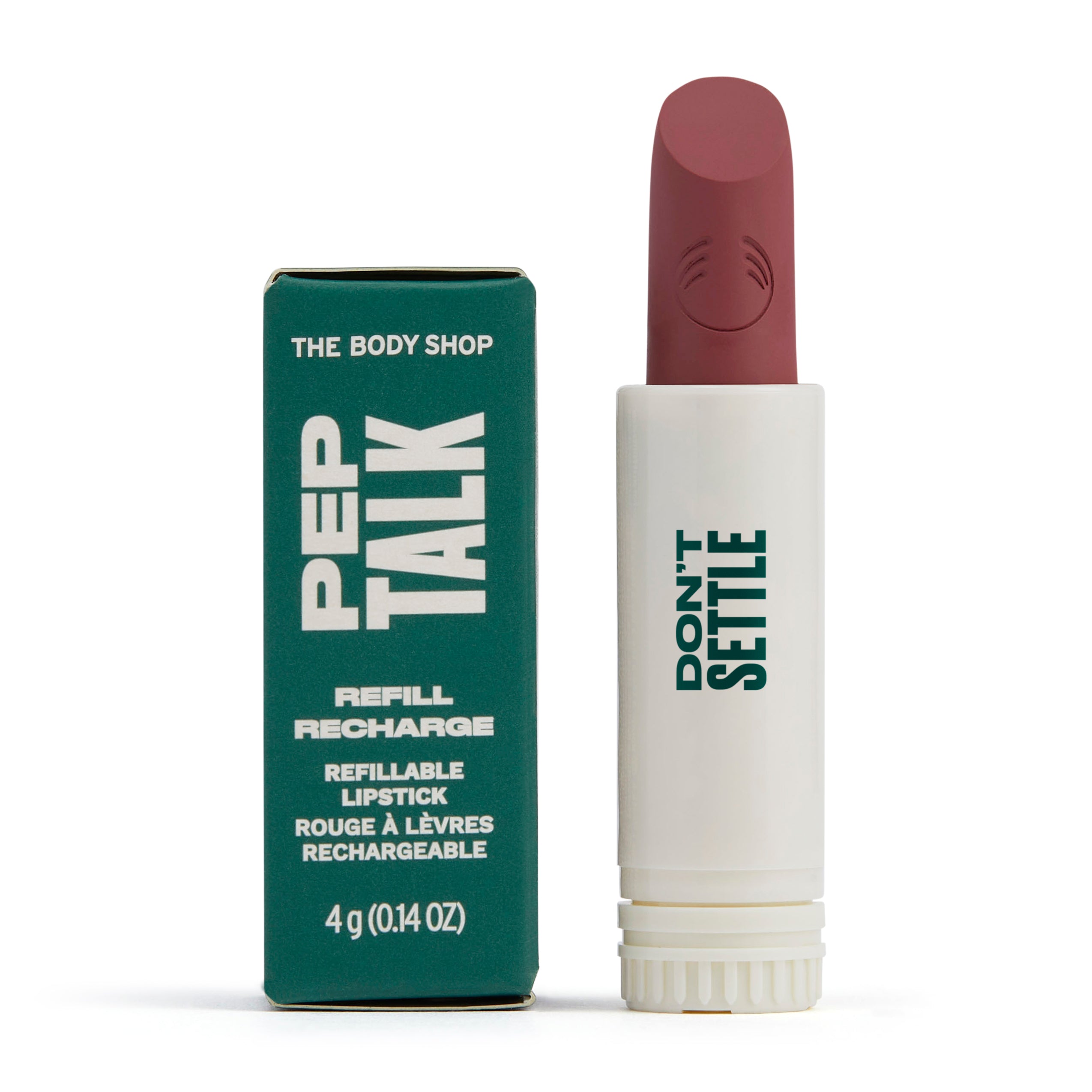 Labial PepTalk en recambio, mostrando textura suave y tonos versátiles para diferentes pieles