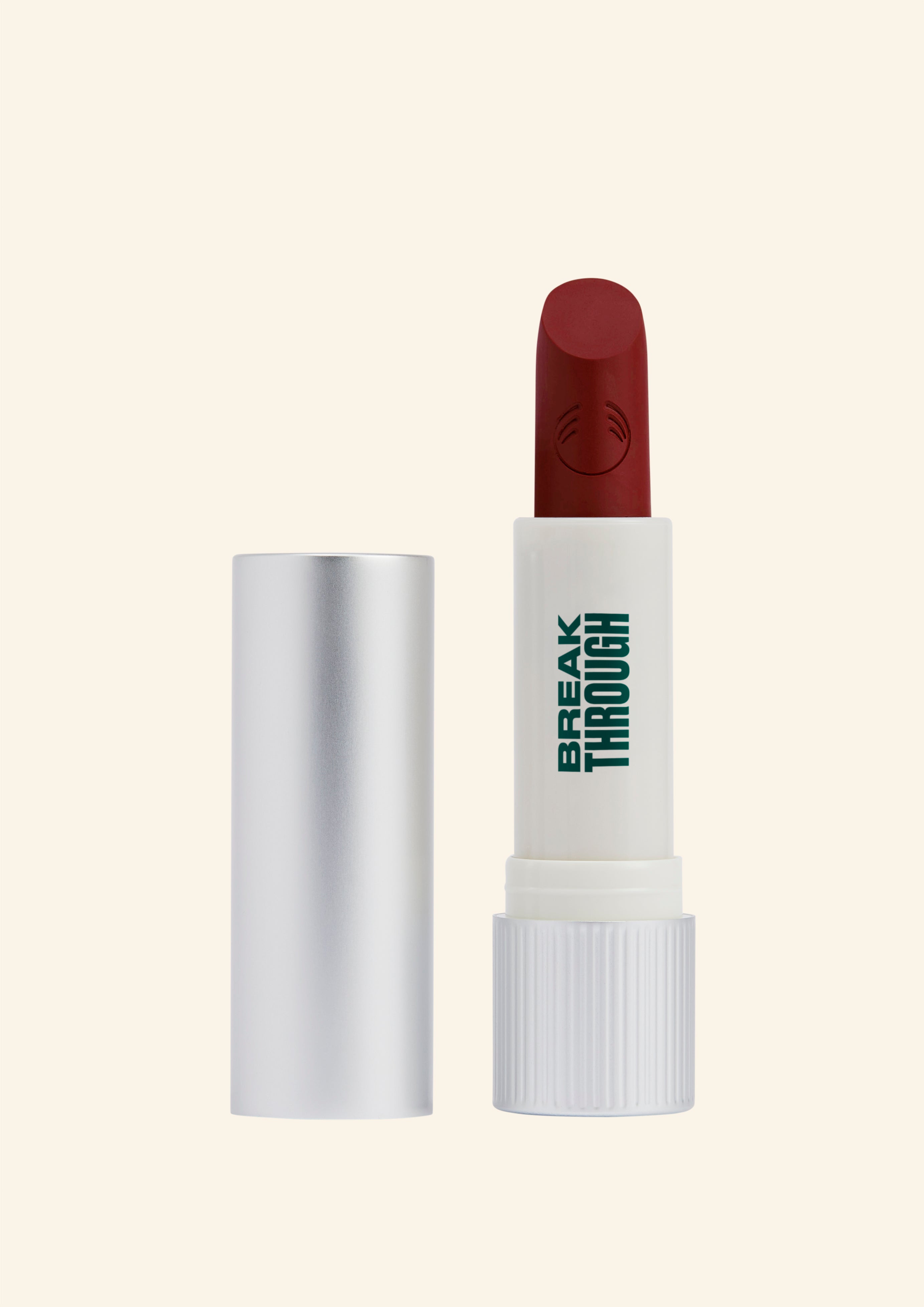 Estuche de aluminio recargable con labial PepTalk listo para usar y cambiar