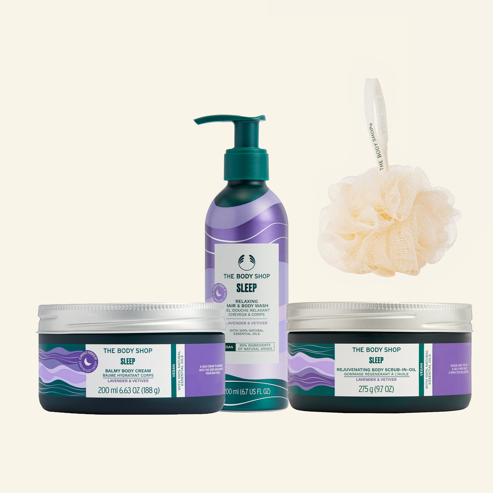 Set Lavanda y Vetiver con aceites esenciales para relajación y equilibrio