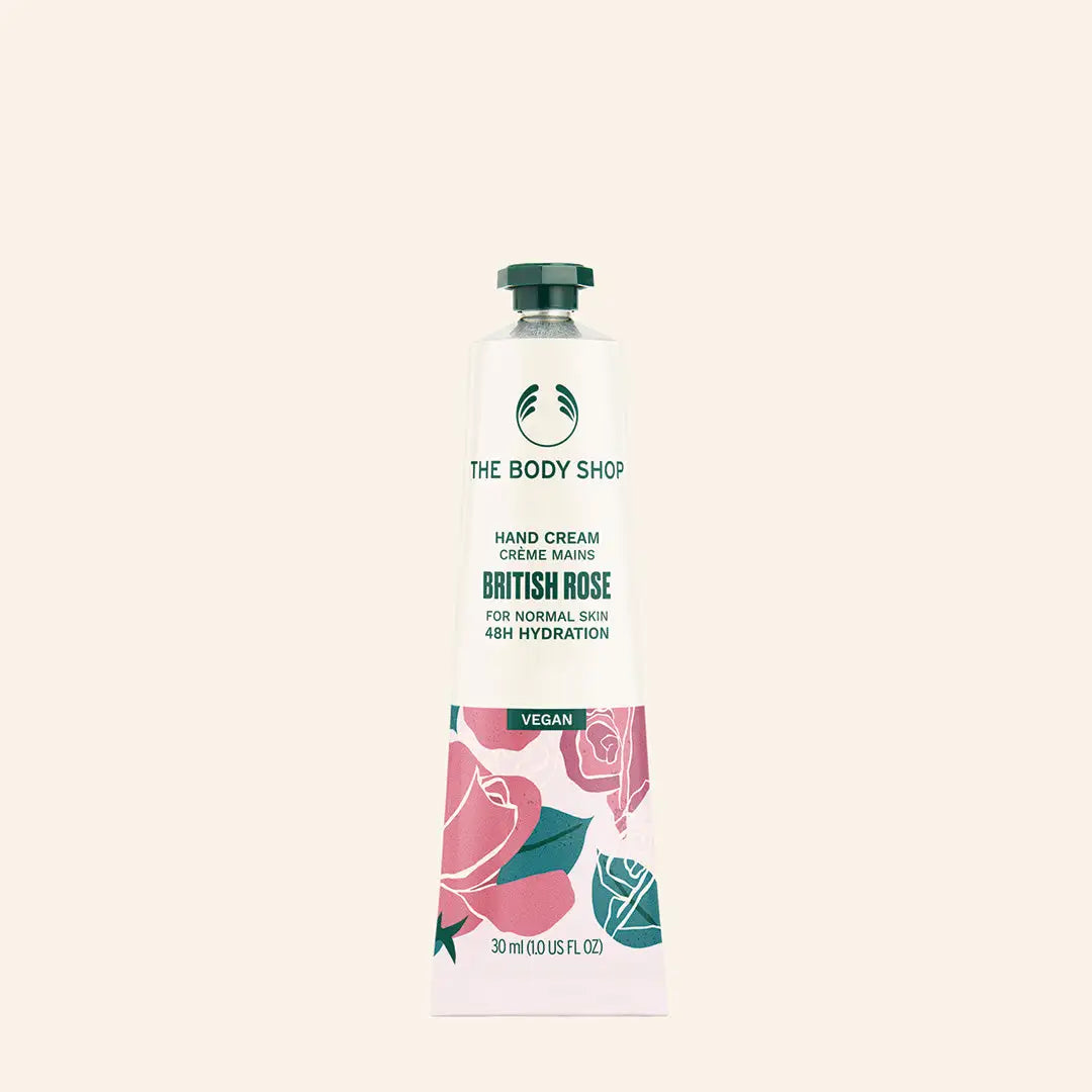 Crema de manos de 30 ml con fragancia de rosa británica