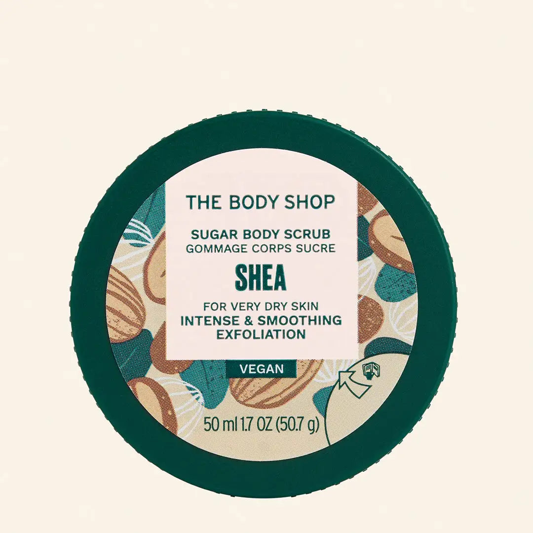  Producto natural para exfoliar la piel suavemente con karité orgánico