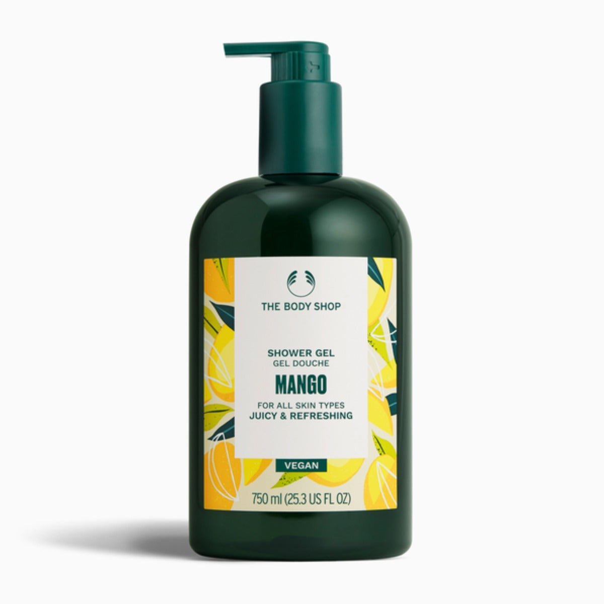 Gel de ducha de mango de 750 ml, hidratante y aromático, ideal para una limpieza refrescante y suave de la piel